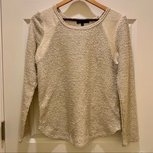 Metallic cream sweater by Sanctuary Anthropologie